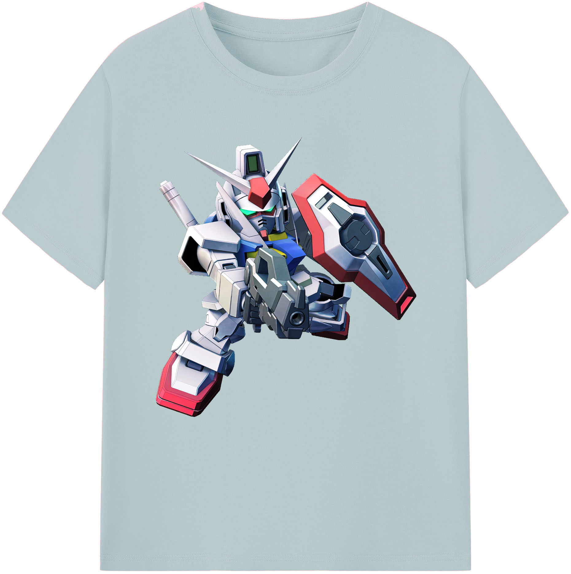 （画像用） 機動戦士ガンダム Mobile Suit Gundam 綿100％半袖Tシャツ（フロントプリント）